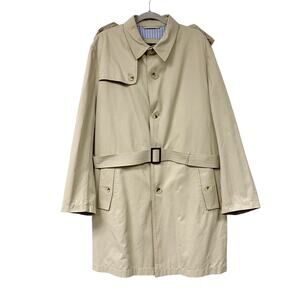 Chama Mens Size XL Tan Button Up Trench Coat Jacket